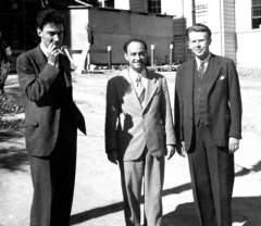 Оппенгеймер, Энрико Ферми и Эрнест Лоуренс
(фото: Wikimedia Commons/JdH)
