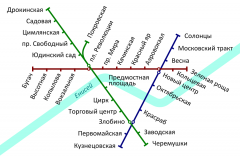 Схема одного из проектов Красноярского метрополитена (фото: commons.wikimedia.org/Hellerick)