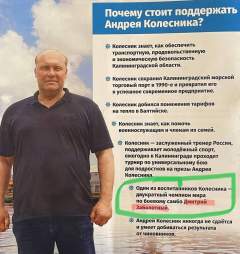 Предвыборные обещания Андрея Колесника (фото: newvz.ru)