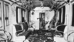 Вагон метро после взрыва