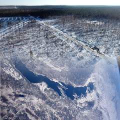 Снимок Байкала из космоса, фото и коллаж автора