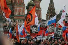 Траурный марш памяти Бориса Немцова собрал 50 тысяч участников