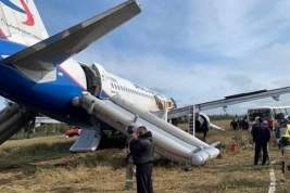 Чиновники предложили «полить водичкой» землю для эвакуации севшего в поле самолёта «Уральских авиалиний»