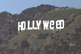 Неизвестный любитель марихуаны изменил знаменитую надпись «Hollywood» в Лос-Анджелесе