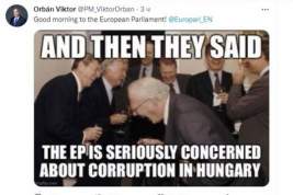 Орбан публикацией мема отреагировал на задержание вице-президента ЕП за коррупцию