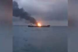 Завершена поисковая операция после пожара на кораблях в Чёрном море