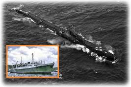 В 1973 году исследовательское судно протаранило атомную подводную лодку