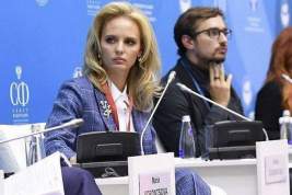 Венедиктов показал фото предполагаемой дочери Путина Марии Воронцовой с форума в Петербурге