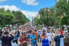 Жители Хабаровска вышли на митинг с лозунгом «Фургал не убийца»