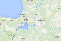 Город Нарва расположен прямо на российско-эстонской границе