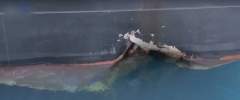 Повреждения атакованных танкеров в Оманском заливе