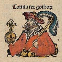 Король готов Тотила с гравюры
(фото: Wikimedia Commons/Michel Wolgemut)