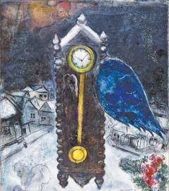 Часы с синим крылом. 1949
Частное собрание.
© ADAGPParis 2019 Chagall ®