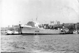 4 мая 1982 года в бухте Золотой Рог опрокинулась и затонула плавбаза «Обухов»
