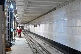 Андрей Бочкарёв: На перегоне «Варшавская» – «Каширская» БКЛ метро заканчивается укладка рельсов
