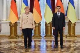 Ангела Меркель не смогла убедить Владимира Зеленского прекратить войну на Донбассе