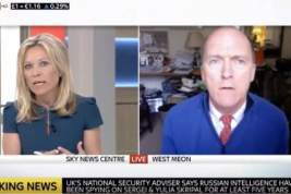 Британский канал Sky News прервал эфир с экспертом после его слов о бессмысленности химатаки в Сирии