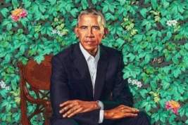 Официальный портрет Барака Обамы вызвал насмешки в интернете