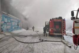 При тушении крупного пожара в Красноярске погибли трое пожарных