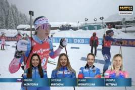 Россиянки взяли серебро в эстафете на этапе Кубка мира по биатлону в Хохфильцене