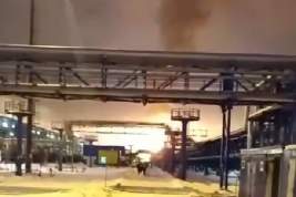 Терминал «Новатэк» горит в Кингисеппском районе Ленобласти