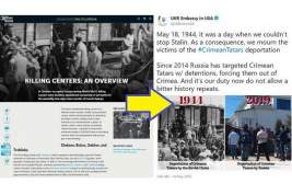 Украинские дипломаты выдали фото из музея Холокоста за депортацию крымских татар