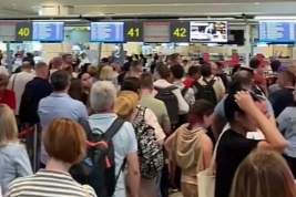 В аэропорту Домодедово собрались огромные очереди пассажиров