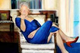В доме миллиардера-педофила нашли портрет Билла Клинтона в платье