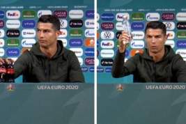 В УЕФА запретили трогать бутылки с напитками во время пресс-конференций после инцидентов с Роналду и Погба
