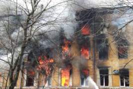 Власти Тверской области подтвердили ликвидацию пожара в здании ЦНИИ войск ВКО