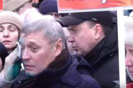 Во время марша памяти Немцова Касьянову плеснули зеленкой в лицо