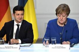 Зеленский обсудил с Меркель ситуацию в Донбассе и энергетический кризис в Европе
