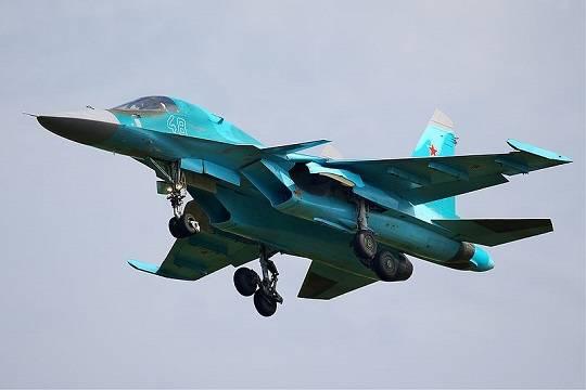 Истребитель Су-34 упал в Волгоградской области